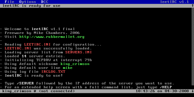 mirc chat executable command line